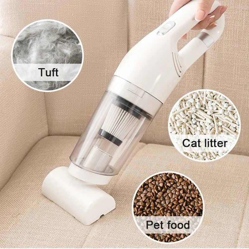 Portable Pet Hair Vacuum Cleaner - Cordless and Powerful Suction