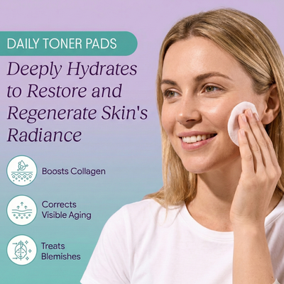 Luxera Toning Polish Pads – Korean Skincare for Dark Spots, Wrinkles & Dull Skin