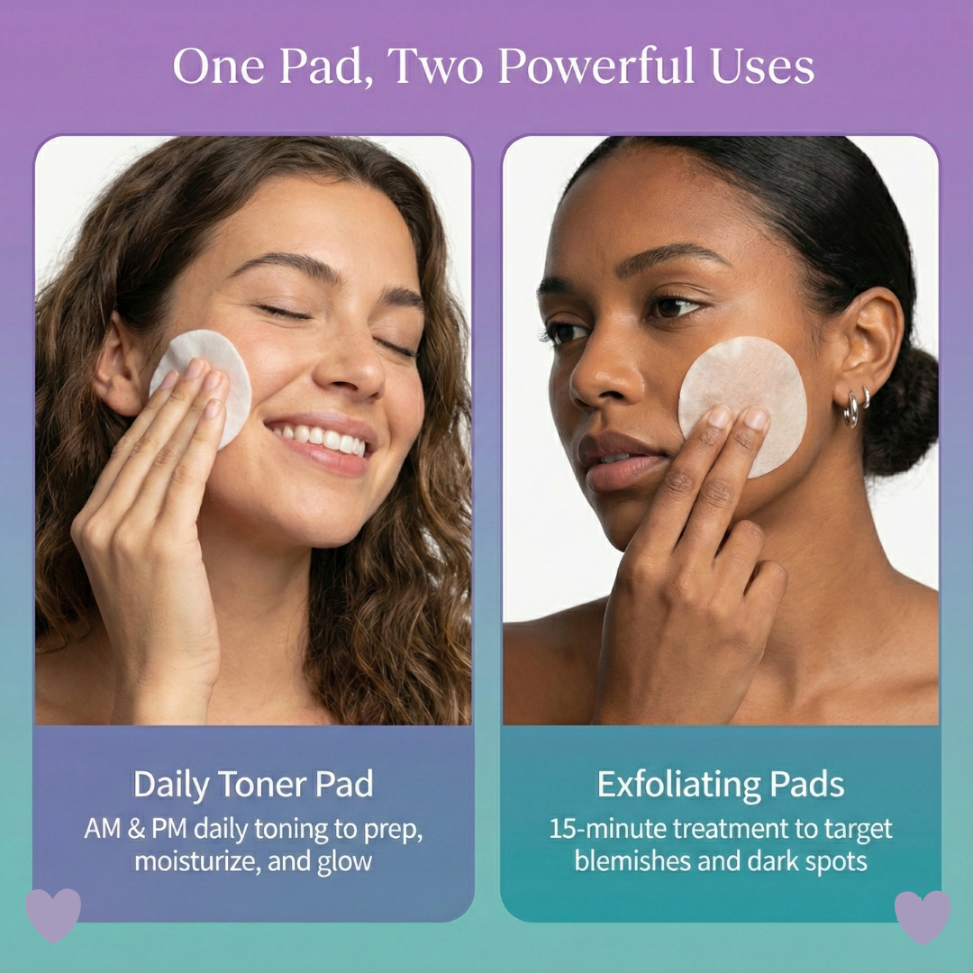 Luxera Toning Polish Pads – Korean Skincare for Dark Spots, Wrinkles & Dull Skin